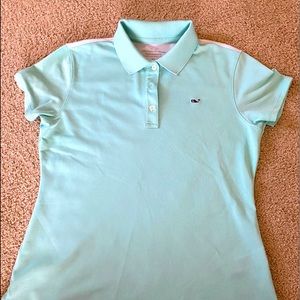 Vineyard Vines light mint golf polo